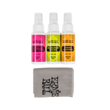 Ernie Ball Instrument Care 3-pack with Microfiber Polish Cloth