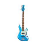 Mooer MBJ410 Bass Guitar in Metal Blue with Gigbag