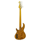Aria 313MK2 Detroit Series 4-String Electric Bass Guitar in Open-Pore Natural Finish