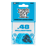 Ernie Ball 0.48 mm Everlast Picks 12 Pack, Blue