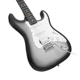 Mooer MSC12 Pro Electric Guitar in Iron Silverburst - Black Friday Special
