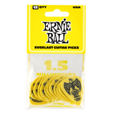 Ernie Ball 1.5 mm Everlast Picks 12 Pack in Yellow