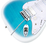 Mooer MSC41 Pro Electric Guitar in Dreamy Blue