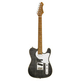 Aria 615-MK2 Nashville Electric Guitar in Black Diamond Gloss Finish