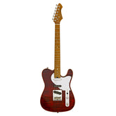 Aria 615-MK2 Nashville Electric Guitar in Ruby Red Gloss Finish