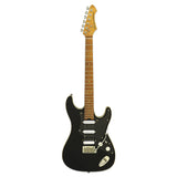 Aria 714-DG Fullerton Tribute Collection Electric Guitar in Black