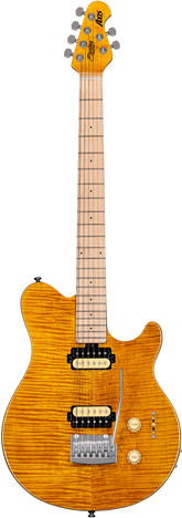 Sterling By Music Man Axis AX3 Flame Maple in Trans Gold