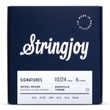 Stringjoy Signatures Nashville Tuning (10-24) Nickel Wound Electric Guitar Strings