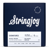 Stringjoy Signatures Balanced Medium Gauge (11-50) Nickel Wound Electric Guitar Strings