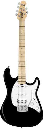 Sterling By Music Man Cutlass HSS Electric Guitar - Black Finish | Beginner to Intermediate