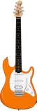 Sterling By Music Man Intro Series Cutlass Electric Guitar - Energizing Sunrise Orange, Ideal for Beginners