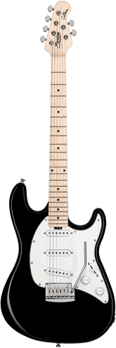 Sterling By Music Man Cutlass CT30SSS Electric Guitar - Premium Black Finish with Triple Single-Coil Pickups