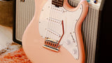 Sterling By Music Man Cutlass CT30SSS Electric Guitar - Stunning Pueblo Pink with Triple Single-Coil Pickups