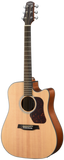 Walden Guitars D550CE Natura Solid Spruce Top Dreadnought Acoustic Cutaway-Electric - Open Pore Satin Natural