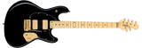 Sterling By Music Man Jarod Dines Artist Series Electric Guitar - Signature Black Model with Premium Features