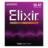 Elixir 11152 Nanoweb 80/20 12 String Light 10-47