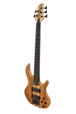 Luthiers 5-String Contemporary Neck Through Active Electric Bass Guitar (Natural Satin)