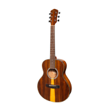 Martinez '51 Series' Acoustic-Electric Short Scale Guitar - Teakwood Gloss Finish | Perfect for Beginners & Travel