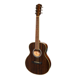Martinez '51 Series' Left-Handed Acoustic-Electric Guitar - Beautiful Amara Wood Short Scale with Gloss Finish