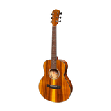 Martinez '51 Series' Koa Acoustic-Electric Short Scale Guitar - Perfect for Beginners & Travel