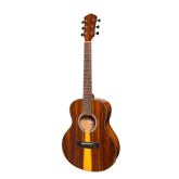 Martinez '51 Series' Left-Handed Acoustic-Electric Guitar - Short Scale Teakwood with Gloss Finish