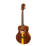 Martinez '51 Series' Left-Handed Acoustic-Electric Guitar - Short Scale Teakwood with Gloss Finish