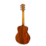 Martinez '51 Series' Left-Handed Acoustic-Electric Guitar - Short Scale Teakwood with Gloss Finish