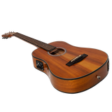 Martinez '51 Series' Babe Traveller Acoustic-Electric Guitar - Koa Gloss Finish