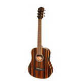 Martinez '51 Series' Left Handed Babe Traveller Acoustic-Electric Guitar - Amara Gloss Finish