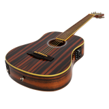 Martinez '51 Series' Left Handed Babe Traveller Acoustic-Electric Guitar - Amara Gloss Finish