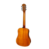 Martinez '51 Series' Left Handed Babe Traveller Acoustic-Electric Guitar - Koa Gloss Finish