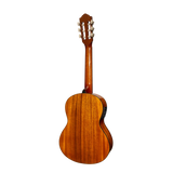 Martinez '51 Series' Electric Classical Guitar 3/4 Size with Built-in Tuner - Premium Koa Gloss Finish