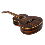 Martinez '51 Series' Electric Classical Guitar 3/4 Size with Built-in Tuner - Amara Gloss Finish