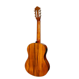 Martinez '51 Series' Electric Classical Guitar with Built-in Tuner - Koa Gloss Finish | 4/4 Size Premium Guitar