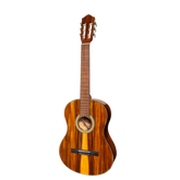 Martinez '51 Series' Electric Classical Guitar 4/4 Size - Teakwood Gloss Finish | Premium Nylon String Guitar