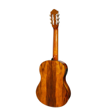 Martinez '51 Series' Electric Classical Guitar 4/4 Size - Teakwood Gloss Finish | Premium Nylon String Guitar