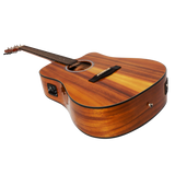 Martinez '51 Series' Dreadnought Acoustic-Electric Guitar - Cutaway Design - Koa Gloss Finish