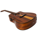 Martinez '51 Series' Dreadnought Acoustic-Electric Guitar - Cutaway Design - Teakwood Gloss Finish