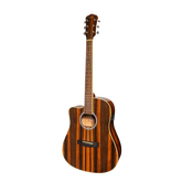 Martinez '51 Series' Left Handed Dreadnought Acoustic-Electric Guitar - Cutaway Design - Amara Gloss Finish