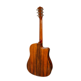 Martinez '51 Series' Left Handed Dreadnought Acoustic-Electric Guitar - Cutaway Design - Amara Gloss Finish