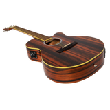 Martinez '51 Series' Folk Cutaway Acoustic-Electric Guitar - Amara Gloss Finish | Premium Sound & Playability