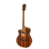 Martinez '51 Series' Left Handed Folk Acoustic-Electric Guitar - Cutaway Design - Amara Gloss Finish