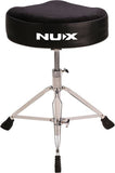 NU-X Double Braced Motostyle Drum Throne in Black