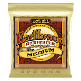 Ernie Ball Earthwood Medium 80/20 Bronze Acoustic Guitar Strings 13-56 Gauge