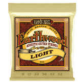 Ernie Ball Earthwood Light 80/20 Bronze Acoustic Guitar Strings, 11-52 Gauge