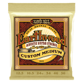 Ernie Ball Earthwood Custom Medium 80/20 Bronze Acoustic Guitar Strings 12.5-56 Gauge