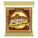 Ernie Ball Earthwood Custom Light 80/20 Bronze Acoustic Guitar Strings 11.5-54 Gauge