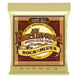 Ernie Ball Earthwood Rock and Blues with Plain G 80/20 Bronze Acoustic Guitar Strings 10-52 Gauge