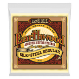 Ernie Ball Earthwood Silk and Steel Regular 80/20 Bronze Acoustic Guitar Strings 13-56 Gauge