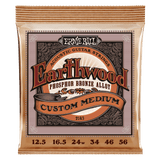 Ernie Ball Earthwood Phosphor Bronze Custom Medium Acoustic Guitar Strings 12.5 - 56 Gauge
